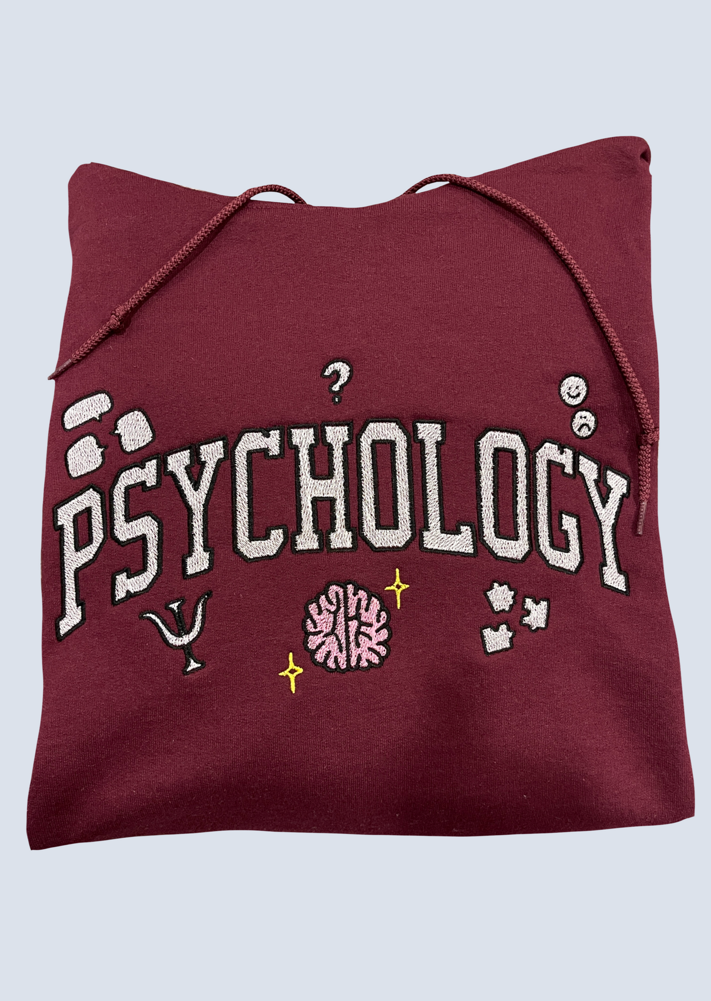 Psychology Spellout Embroidery