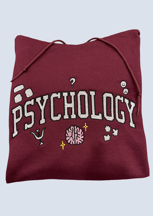 Psychology Spellout Embroidery
