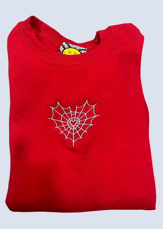 Spiderweb Heart Embroidery