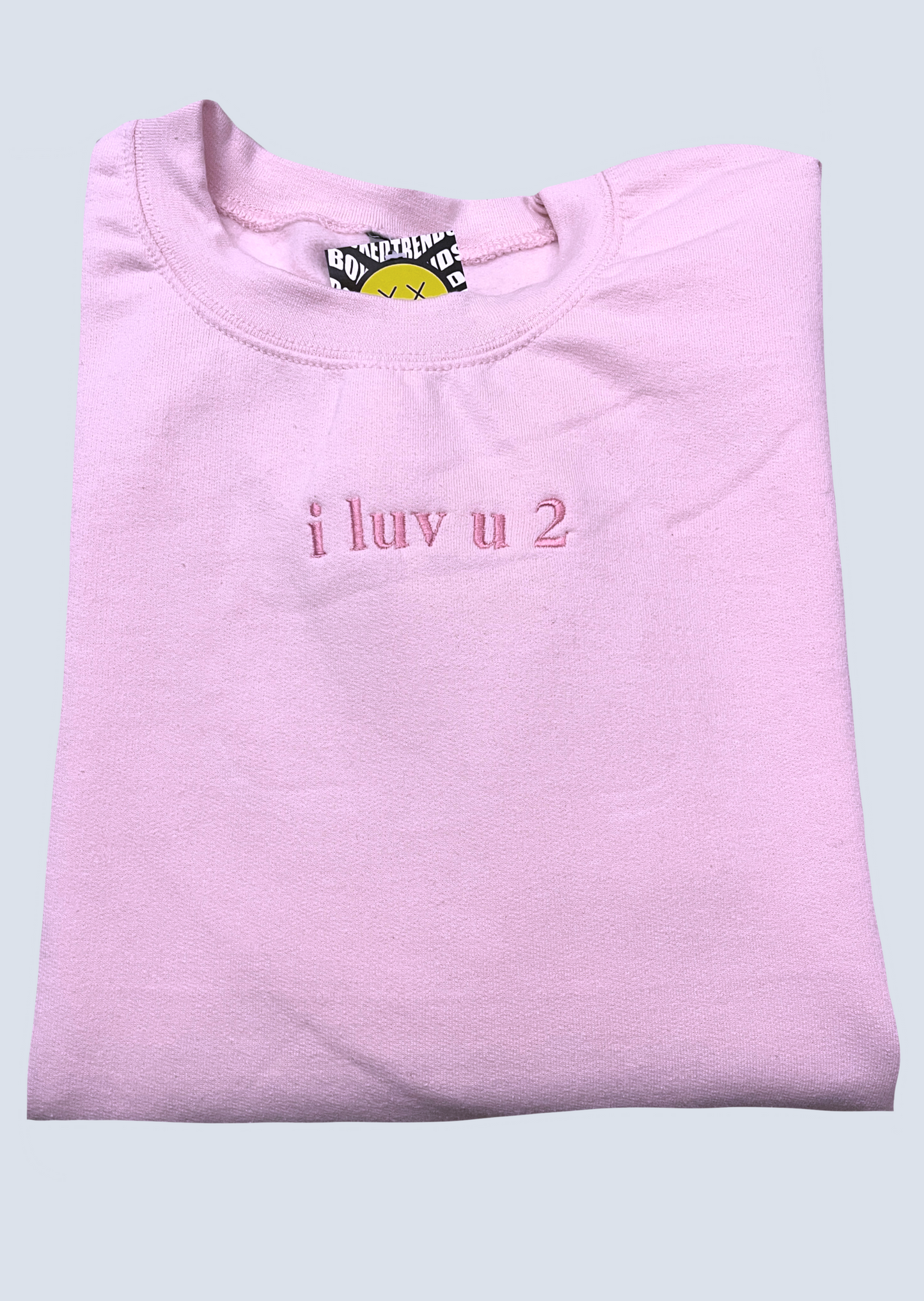 "i luv u 2" Embroidery