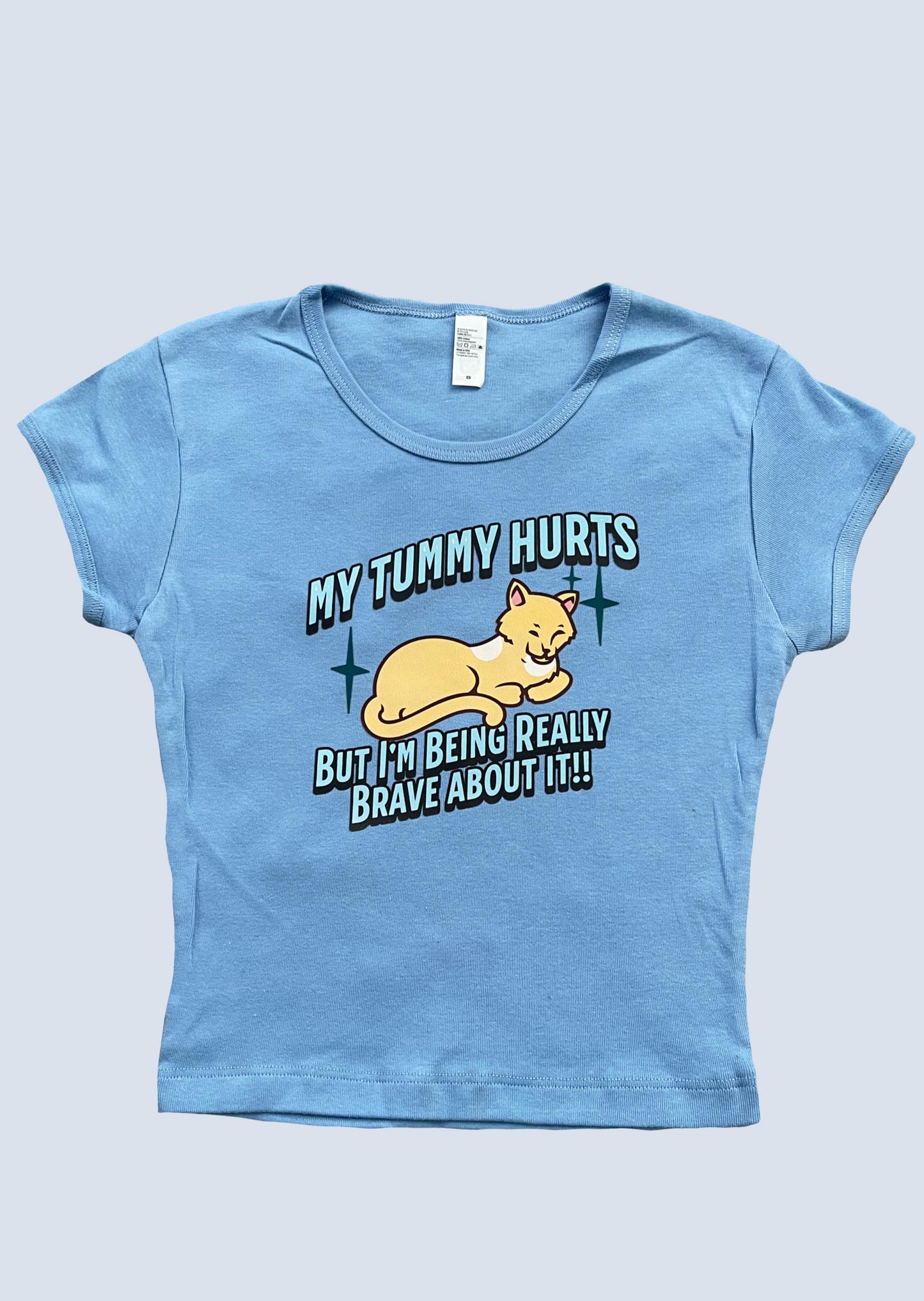 My Tummy Hurts Cropped Baby Tee