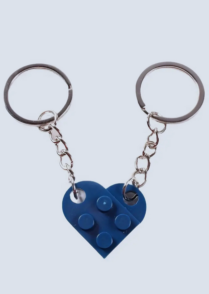 Matching Connecting Brick Keychains