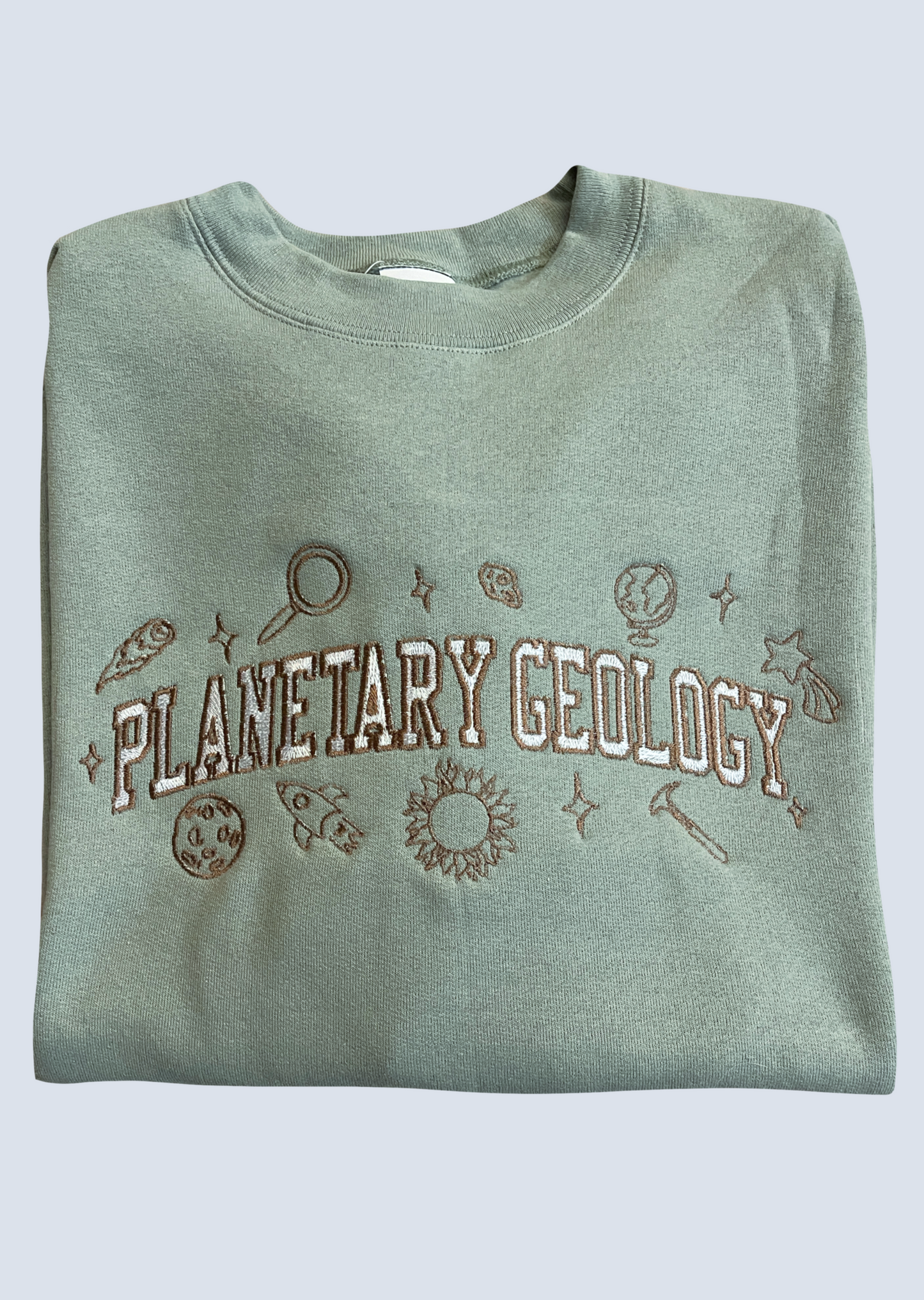 Planetary Geology Spellout Embroidery