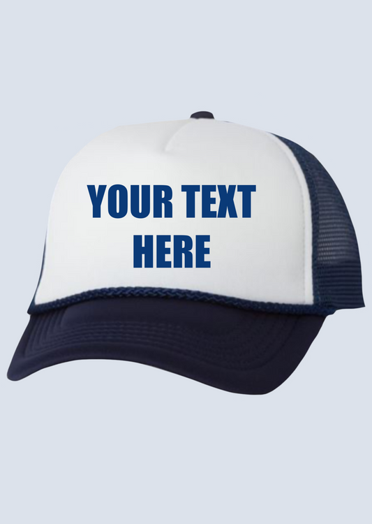 Custom Embroidered Text Trucker Foam Hats
