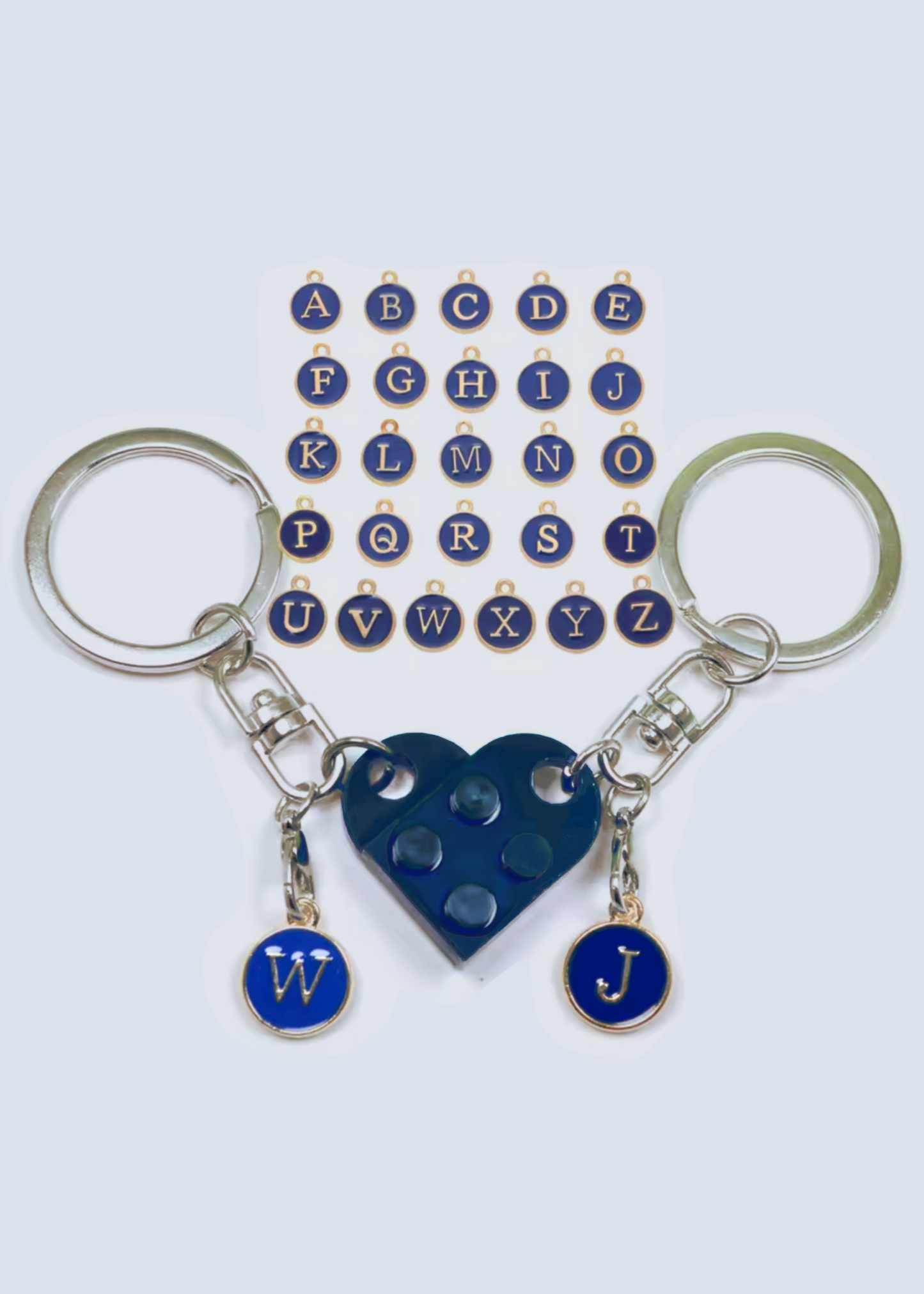 Matching Connecting Brick Keychains