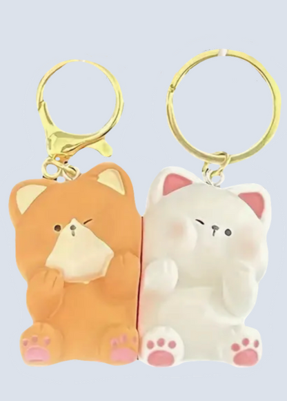 Magnetic Animal Matching Hugging Keychains