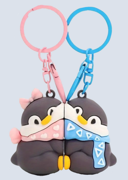 Magnetic Animal Matching Hugging Keychains