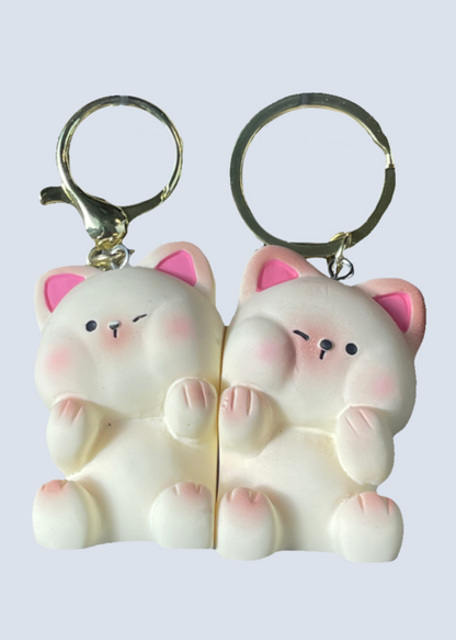 Magnetic Animal Matching Hugging Keychains