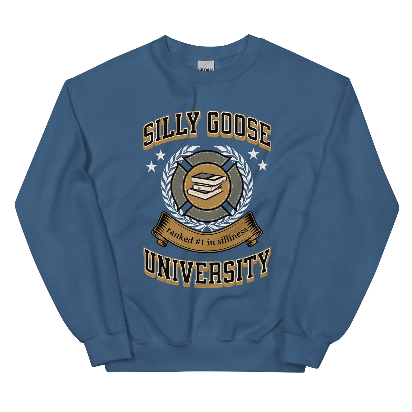 Silly Goose University Sweatshirt: Customizable Color