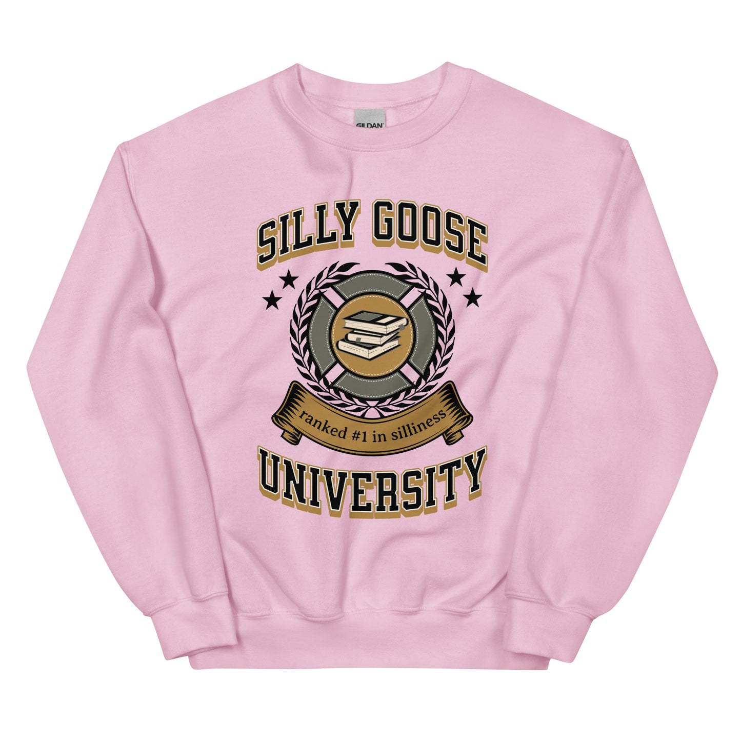 Silly Goose University Sweatshirt: Customizable Color