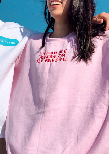 I Wear My Heart on My Sleeve Embroidery (SLEEVE EMBROIDERY)