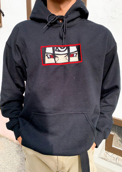 Itachi Embroidered Box Logo Style Hoodie