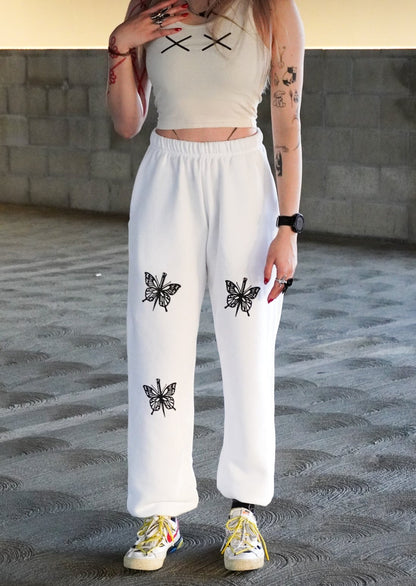 Butterfly Knives Printed Sweatpants