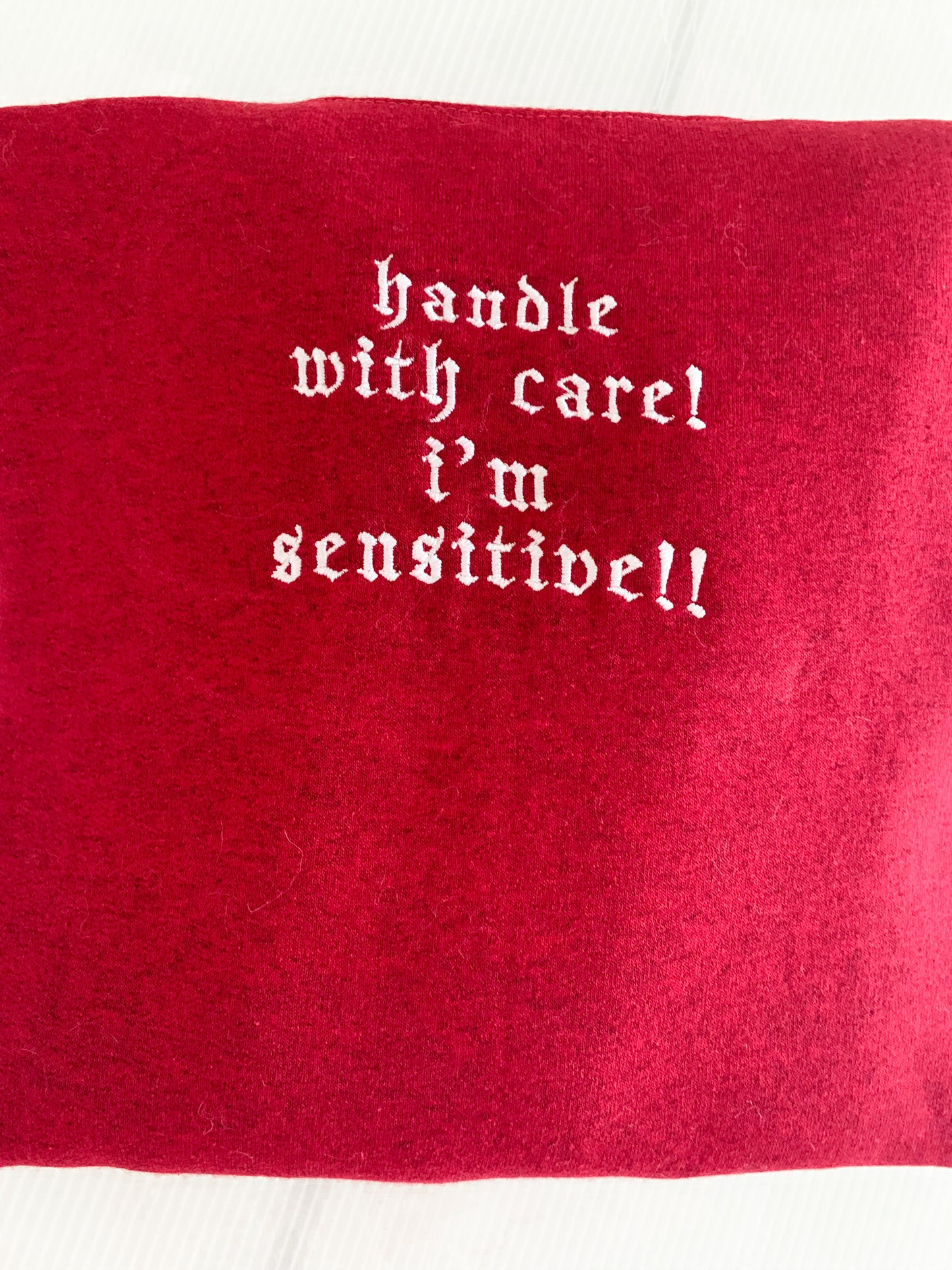 Handle With Care I'm Sensitive Embroidery