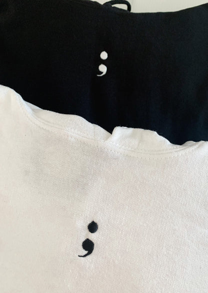 Semi Colon Matching Embroidered Set