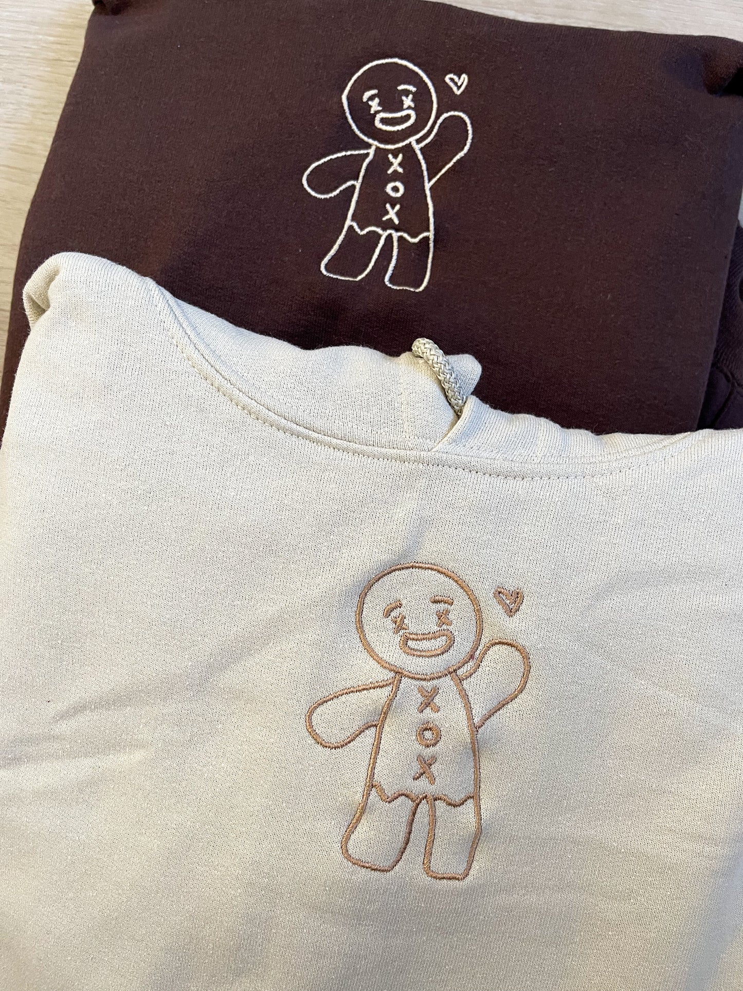 Gingerbread Man Embroidered Matching Set