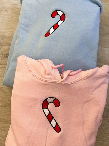 Candy Cane Hearts Embroidered Matching Set
