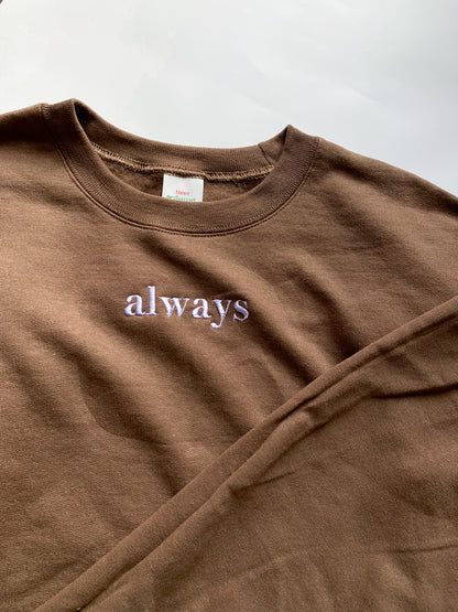 "Love" "Always" Embroidered Matching Set