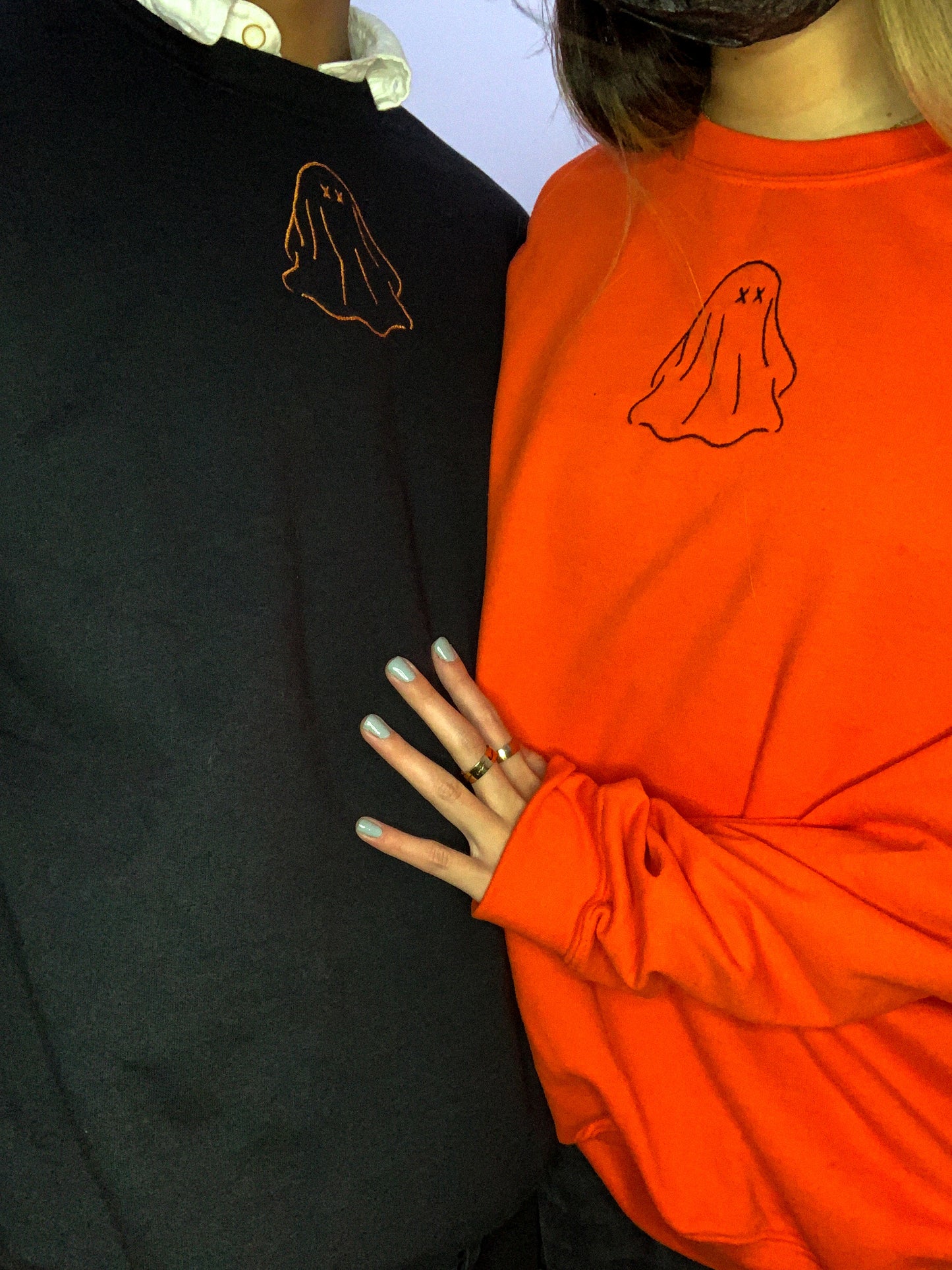 Matching Embroidered Ghost Set