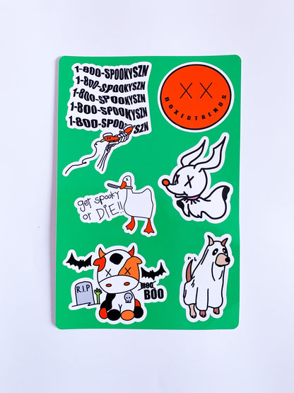 6 Piece Halloween 2021 Sticker Sheet