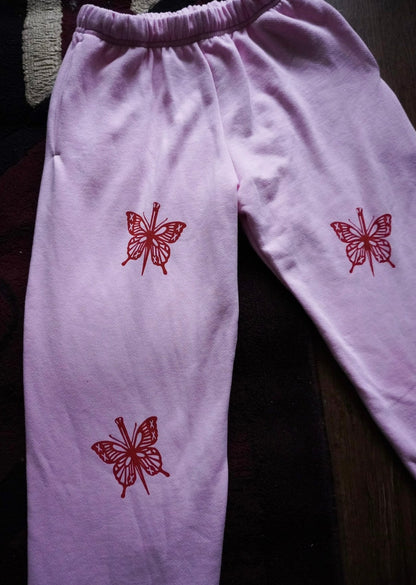 Butterfly Knives Printed Sweatpants
