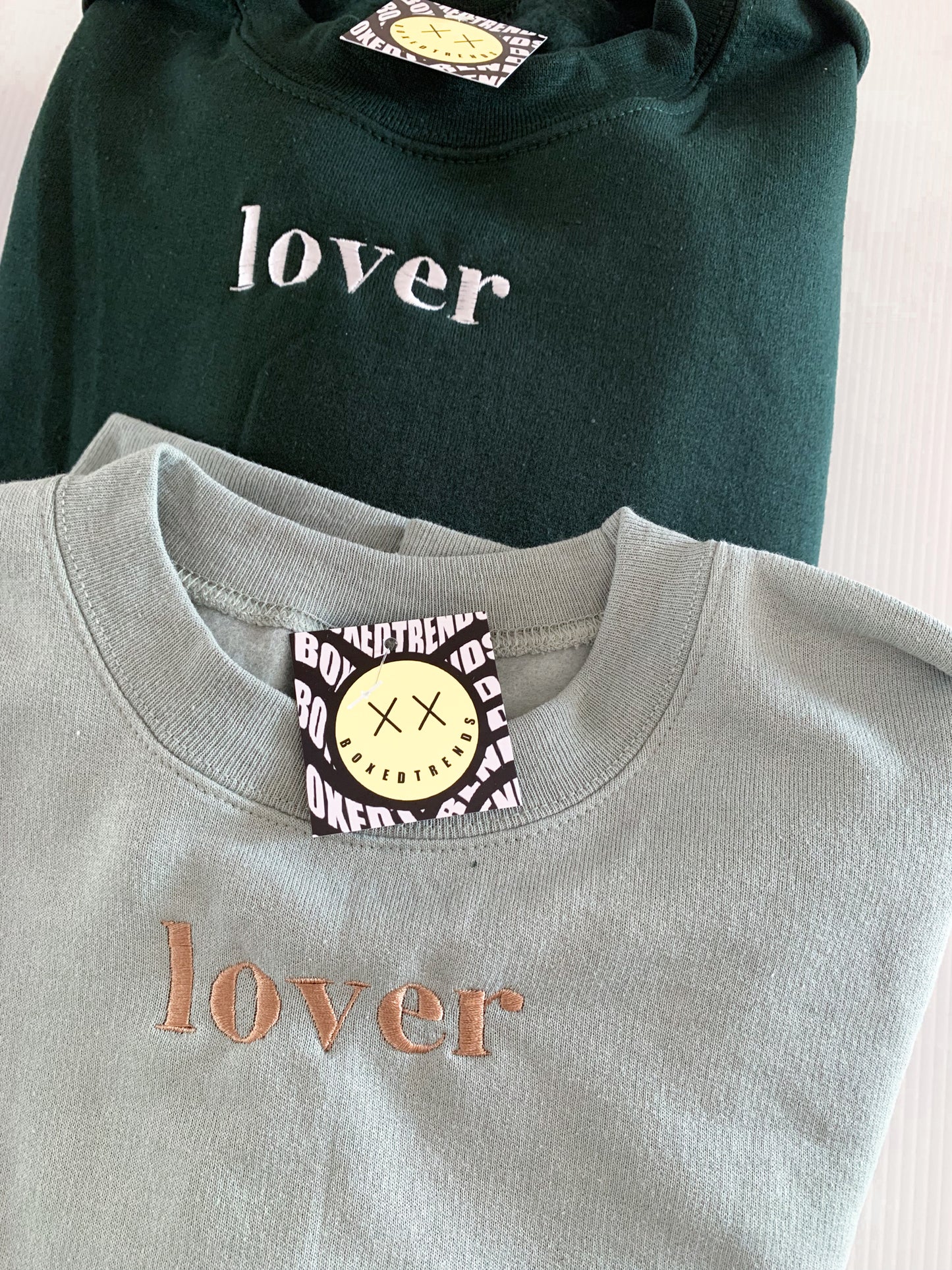 "lover" Embroidered Matching Set