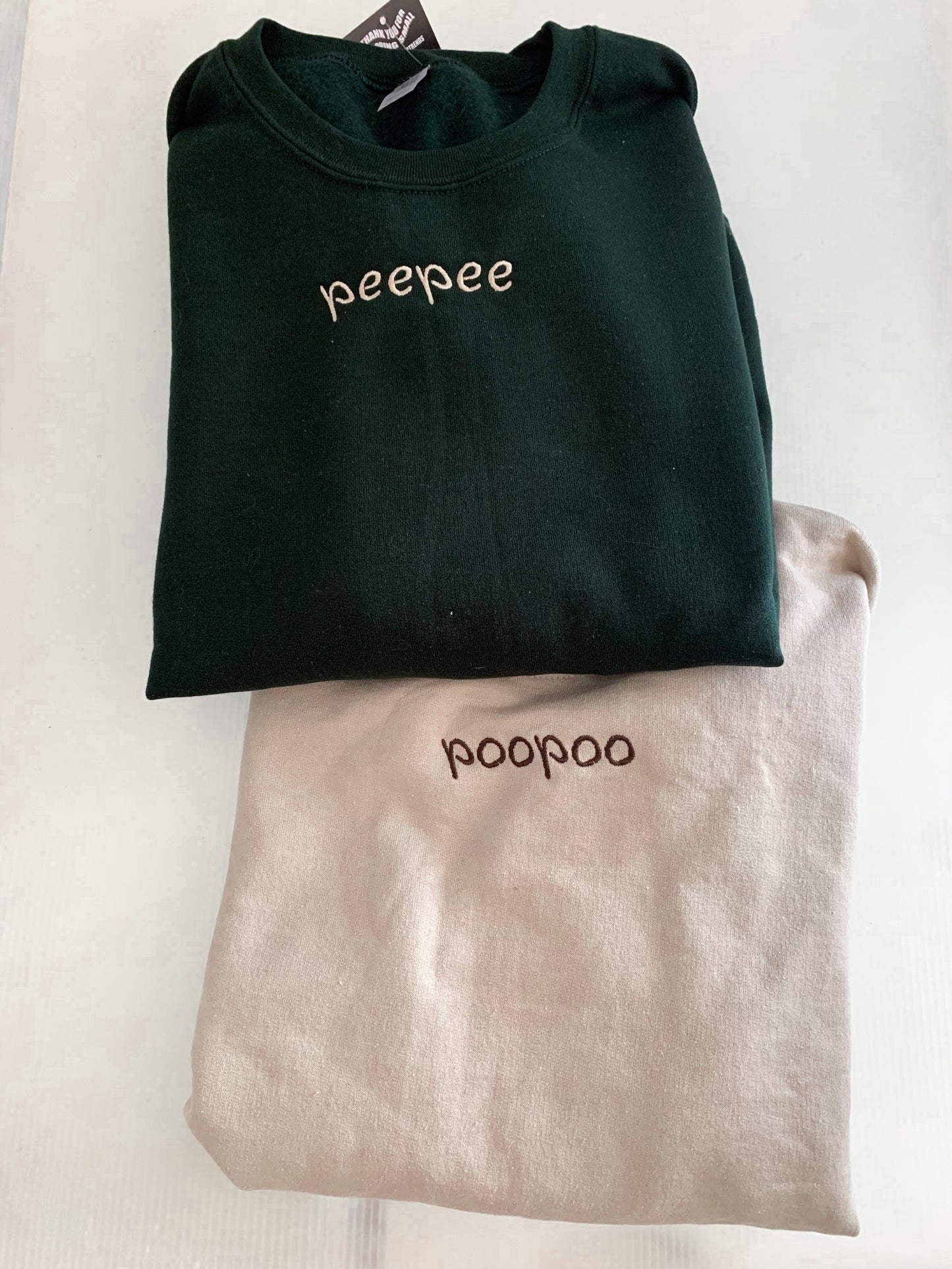 Peepeepoopoo Matching Embroidered Set