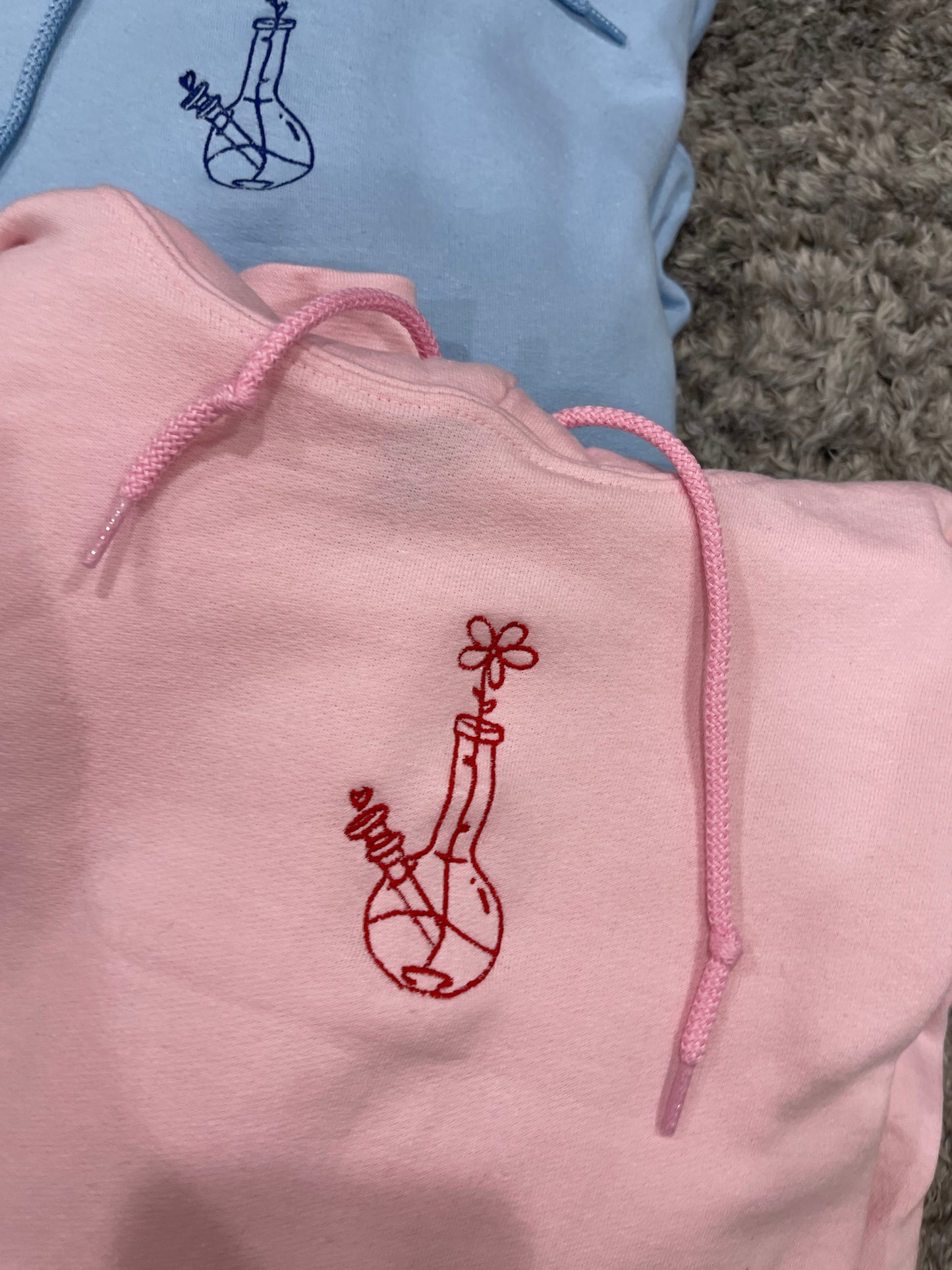 Flower Bong Embroidered Matching Set