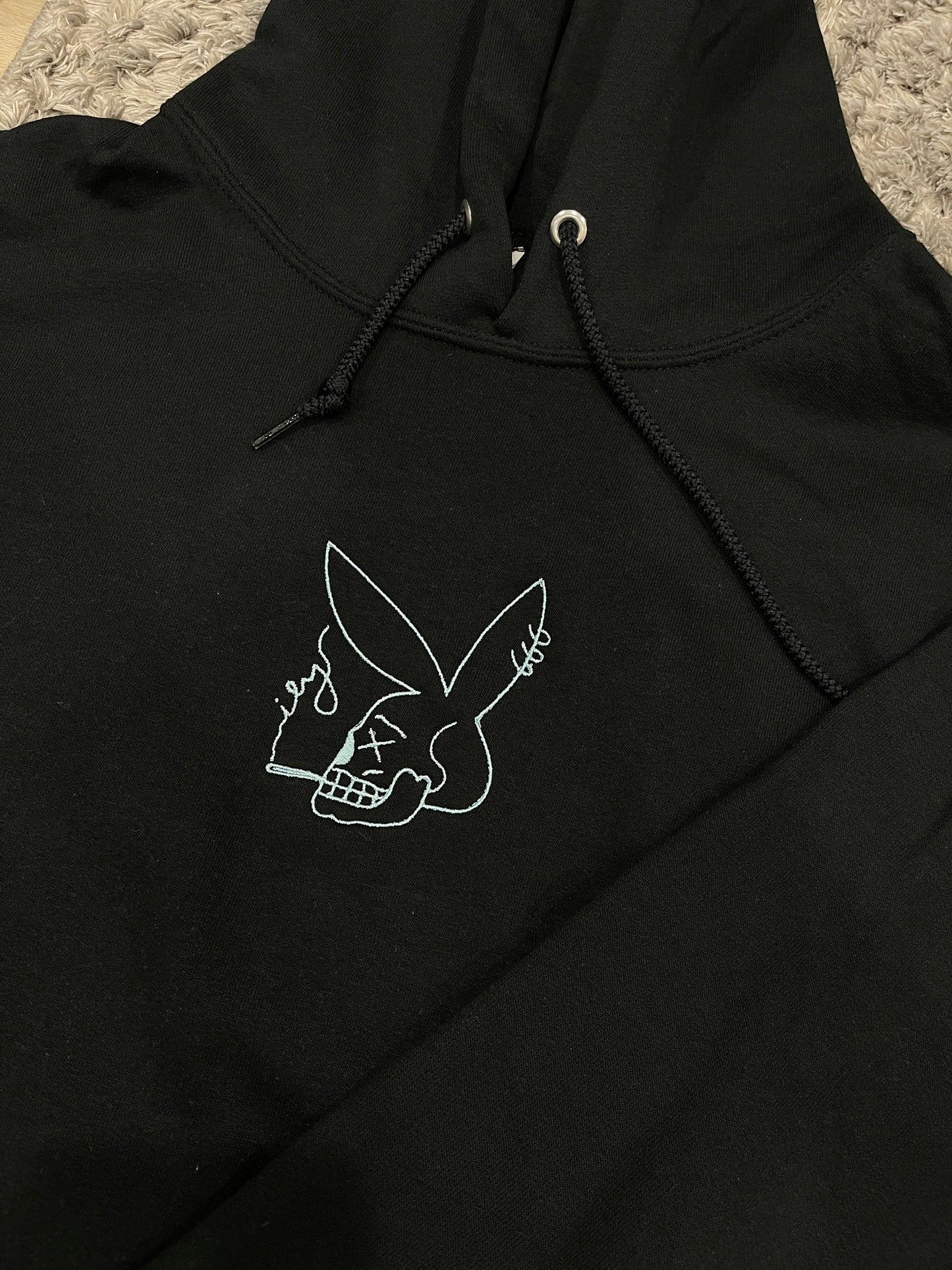 Skull Bunner ILY Smoker Embroidery