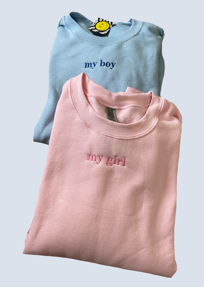 My Boy / Girl Embroidered Matching Set