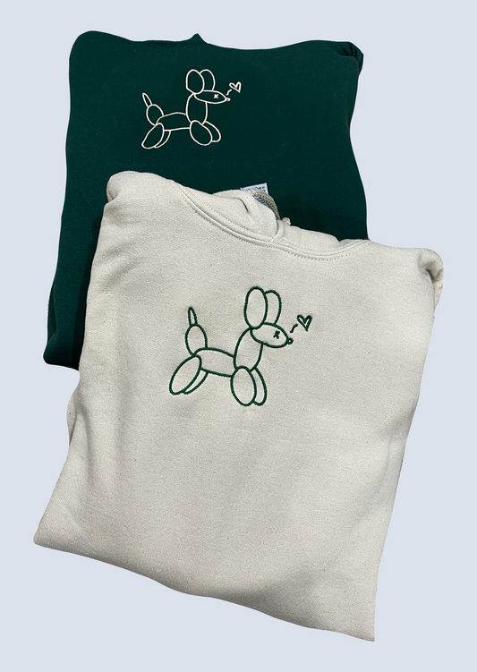 Balloon Dog Embroidered Matching Set