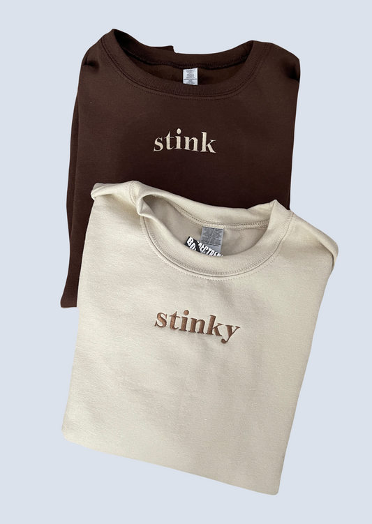 Stink / Stinky Embroidered Matching Set