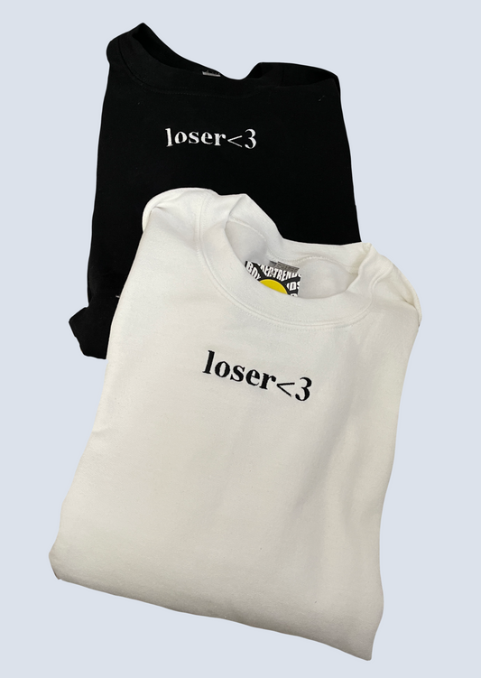 Loser <3 Embroidered Matching Set