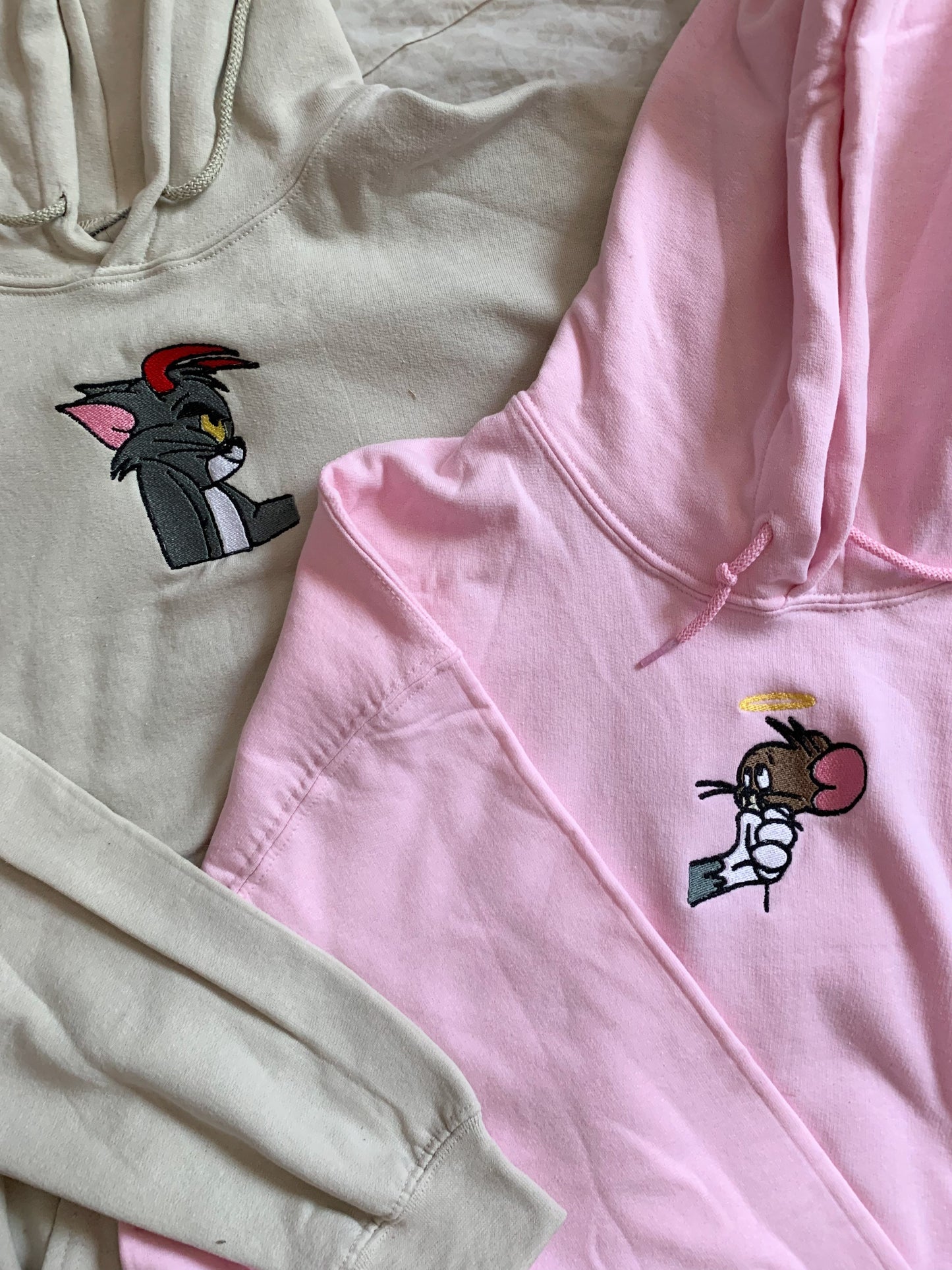 Tom and Jerry Matching Embroidered Set