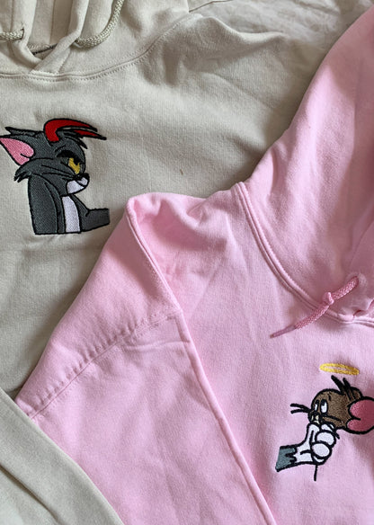 Tom and Jerry Matching Embroidered Set