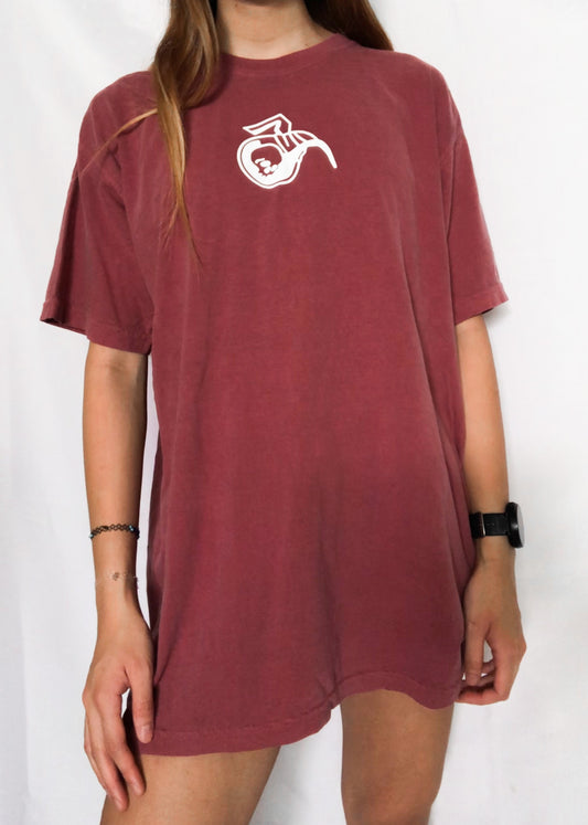 Coffee Jug Maroon Vinyl Tee
