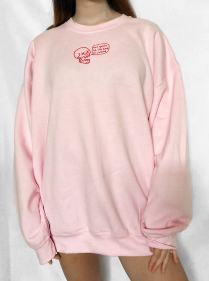 "Not Gonna Lie, Life Kinda Sucked" Vinyl Sweatshirt
