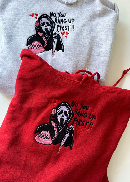 No You Hang Up First Embroidered Matching Set