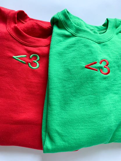 Heart <3 Embroidered Matching Set