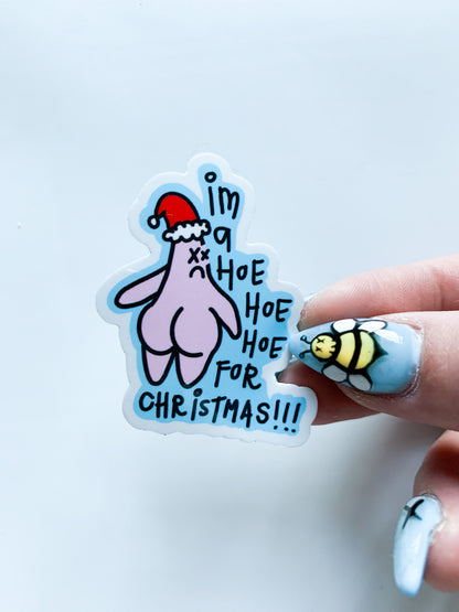 4 Piece Christmas Vinyl Glossy Sticker Pack (Bigger Individual Stickers than Sticker Sheet)