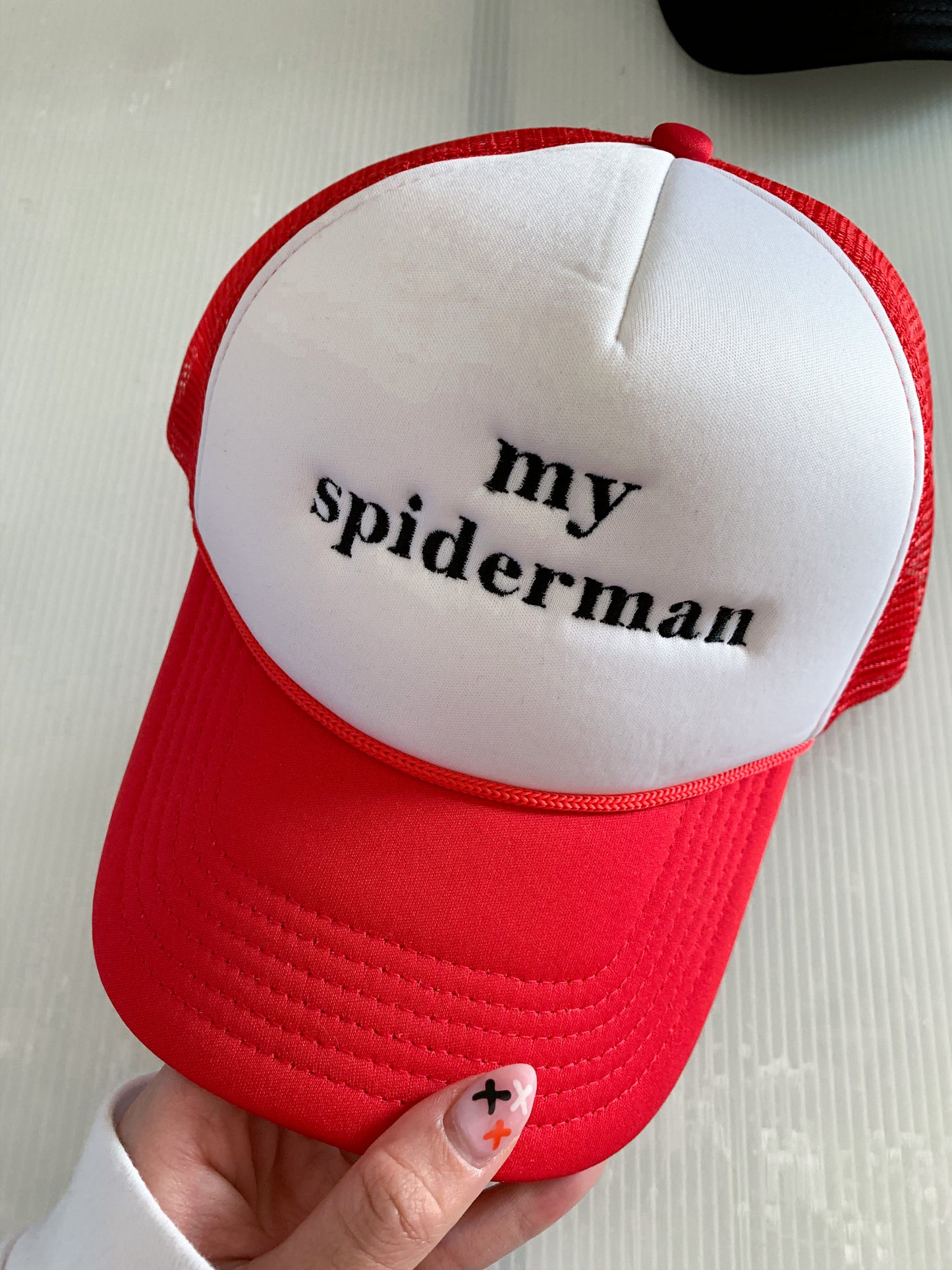 Spiderman and Mj Matching Trucker Hat Set