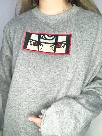 Itachi Box Logo Embroidered Sweatshirt (Customizable Color)