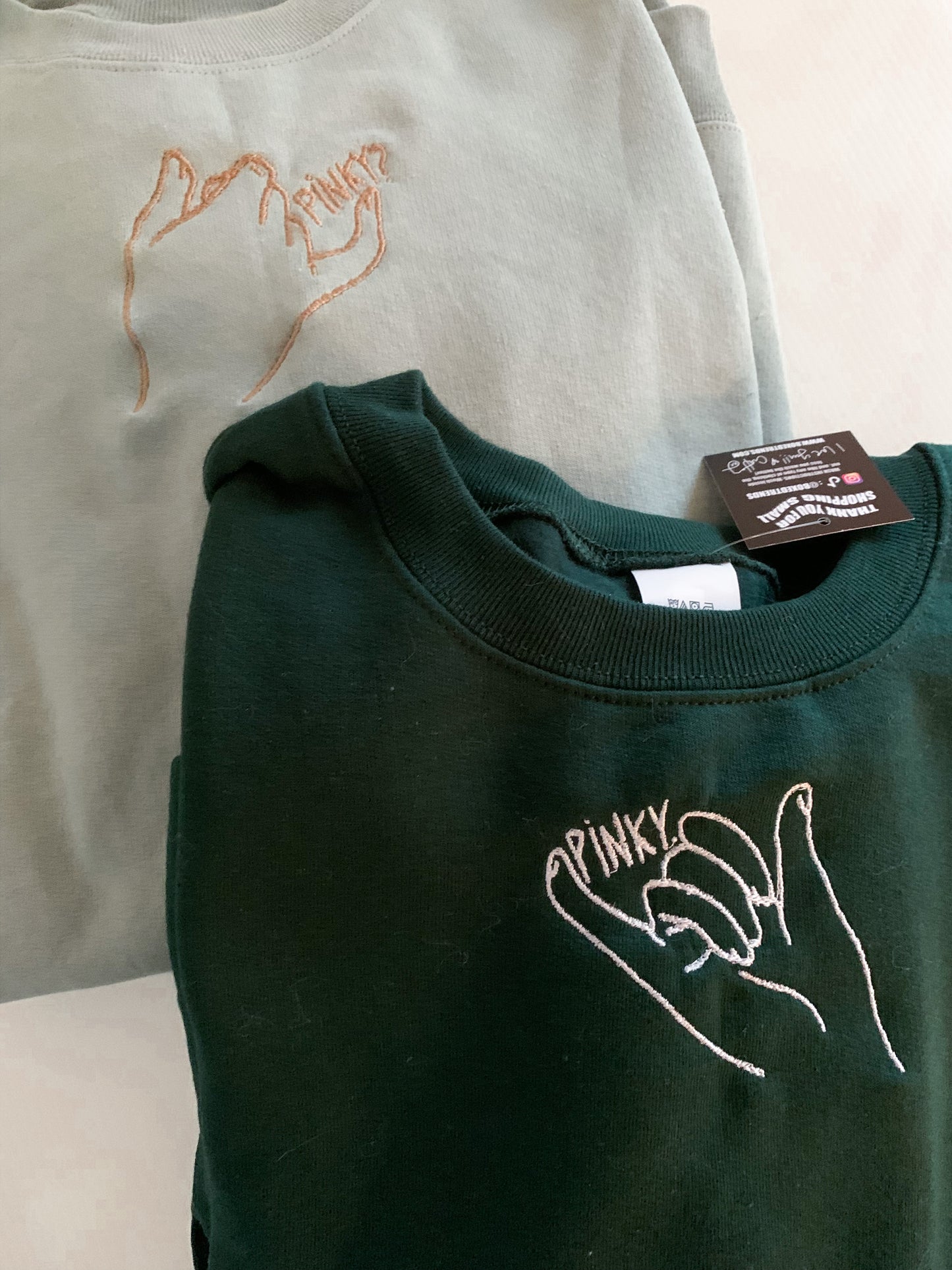 Pinky Promise Matching Embroidery