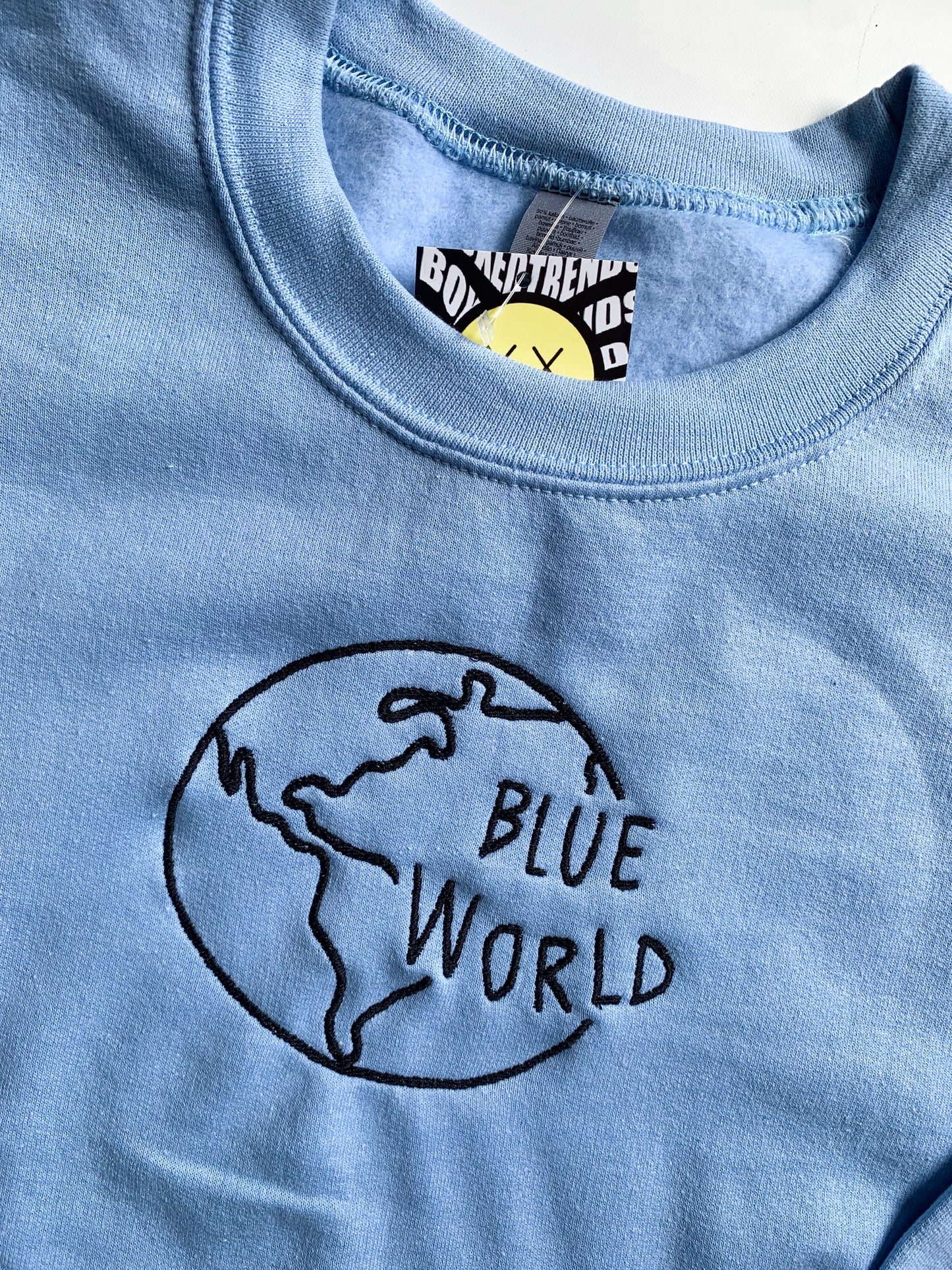 Blue World (Mac MILLER) Embroidery