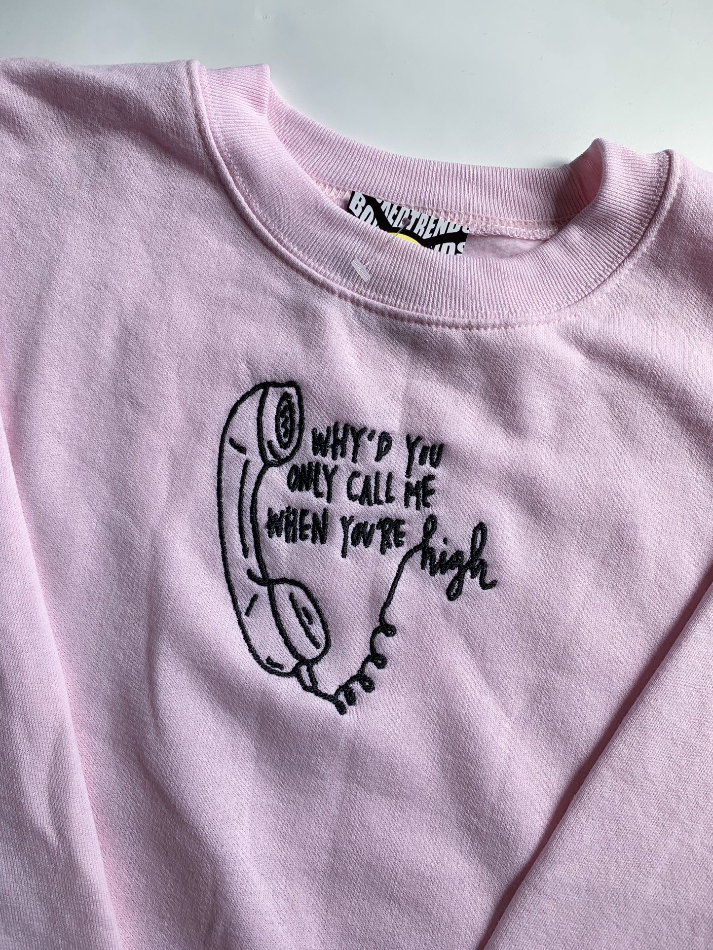 Why'd You Only Call Me When You're High (Arctic Monkeys) Embroidery
