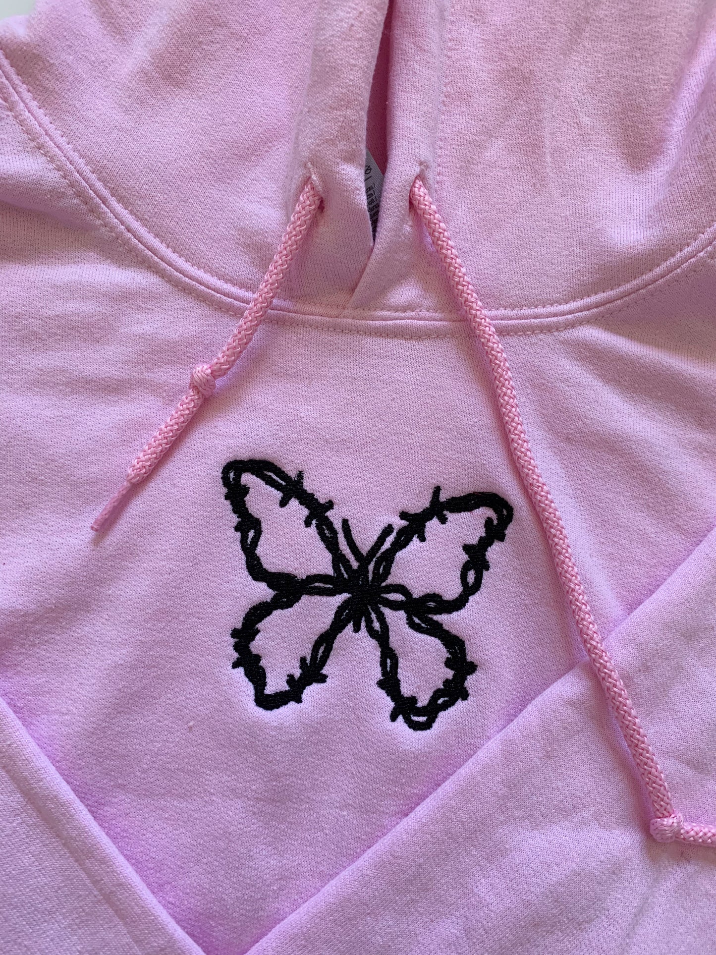Barbed Wire Butterflies Embroidered Set
