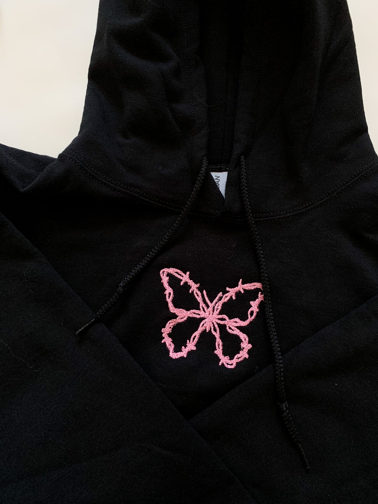 Barbed Wire Butterflies Embroidered Set