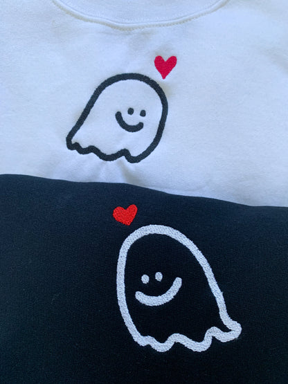 Heart Ghosts Embroidered Set