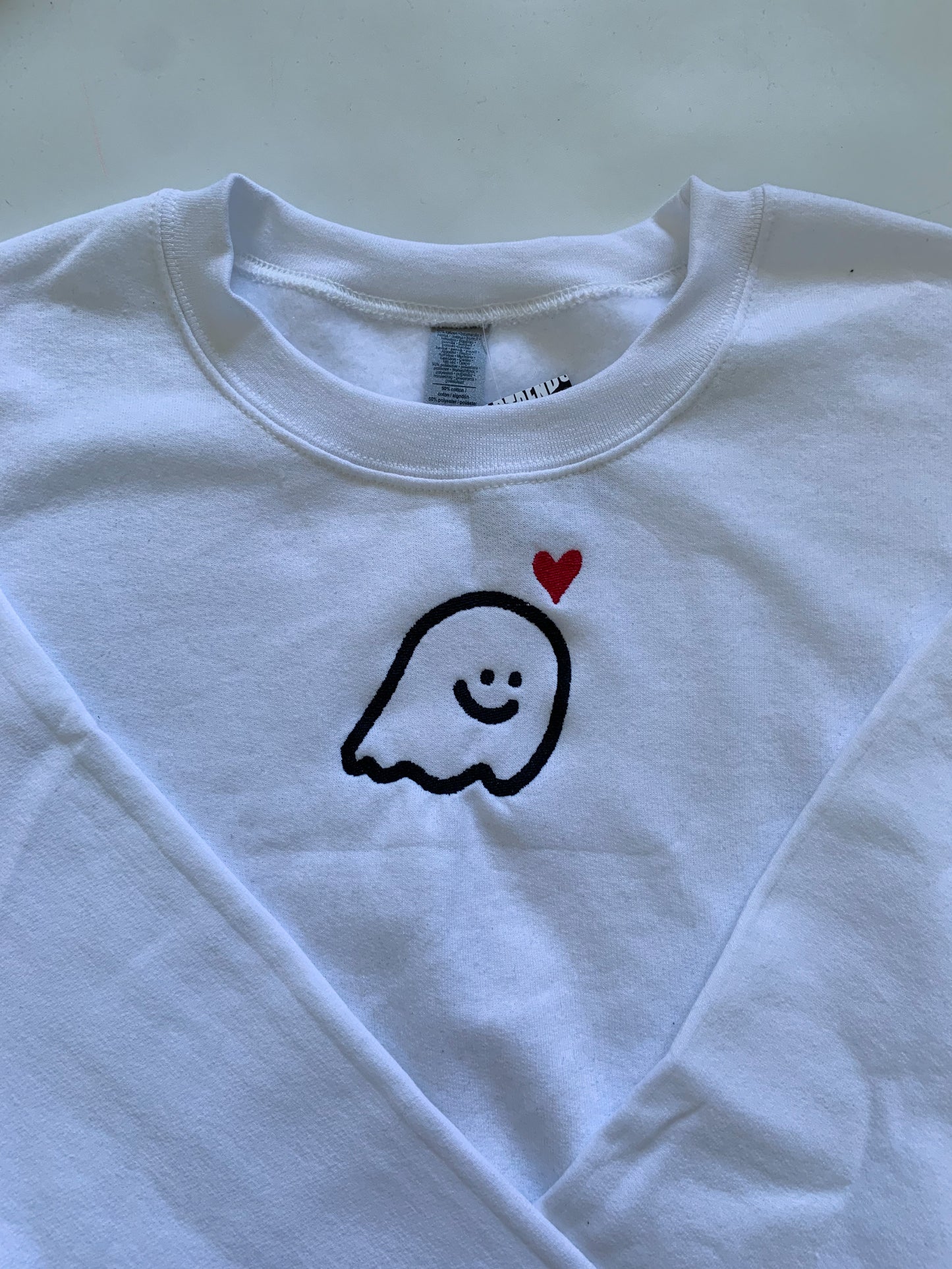 Heart Ghosts Embroidered Set