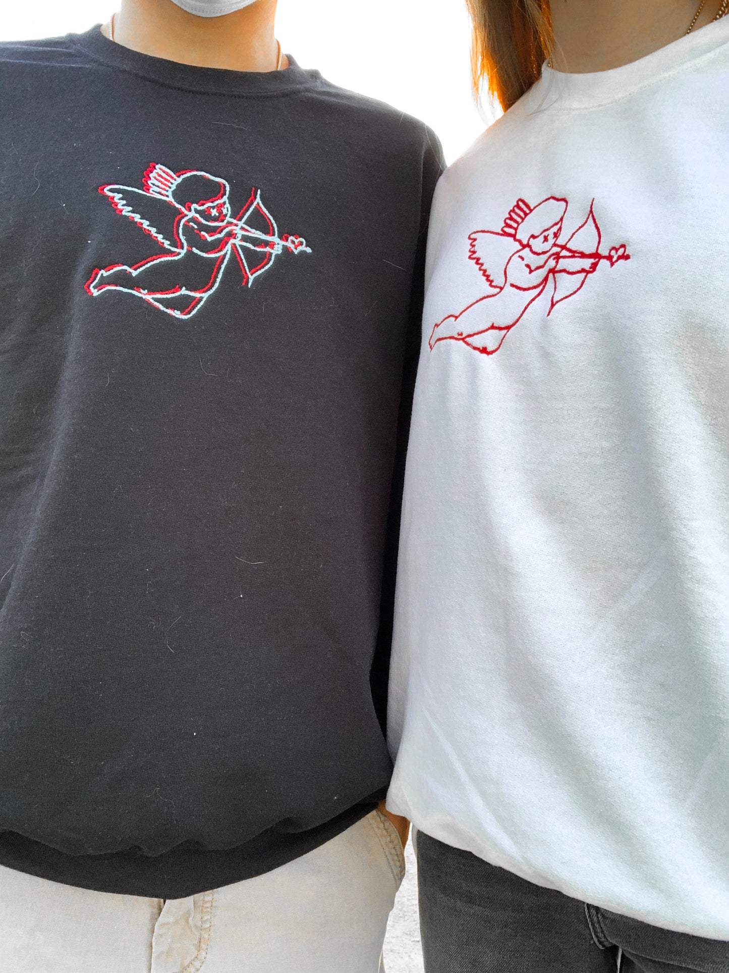 Matching Cupid Embroidered Set